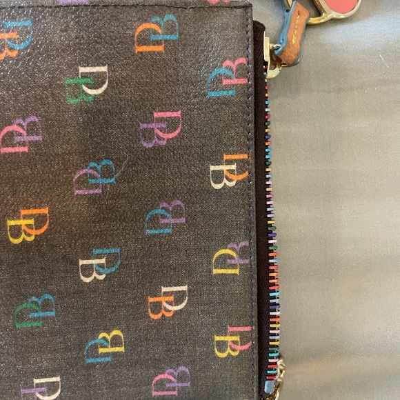 Dooney & Bourke Vintage Monogram Rainbow Wristlet - Picture 2 of 5